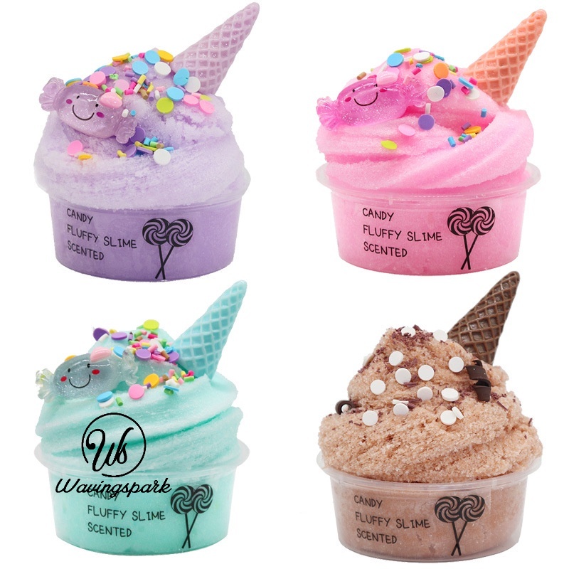 INS New Ice-Cream Slime 60ml Fluffy Floam Clay Toys Crystal Slime