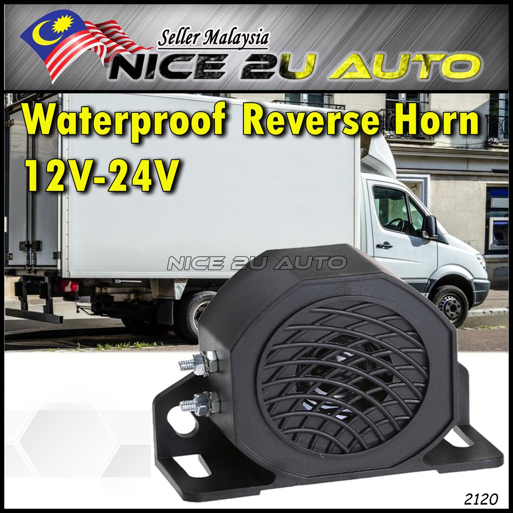 12V-24V Car Lorry Bus Alert Safety Backup Reverse Warning Siren ...
