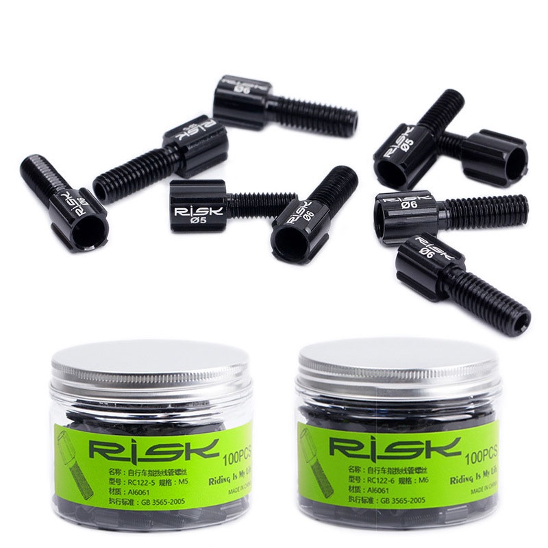 1.3g/PC Aluminum Bike Brake Caliper Adjusting Screws M5 M6 Super Light