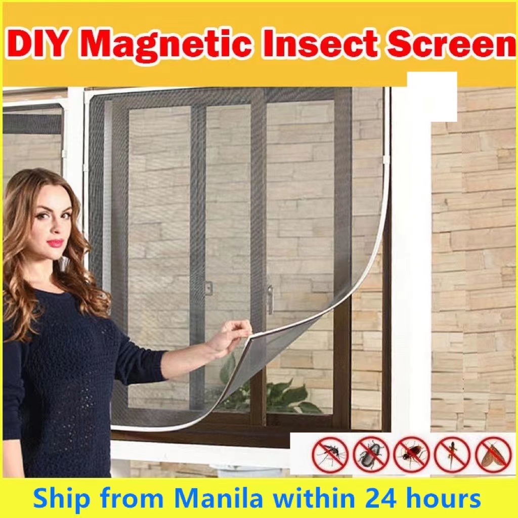 AIMYA Anti Mosquito Net DIY Removable Large Window Screen Insect Window