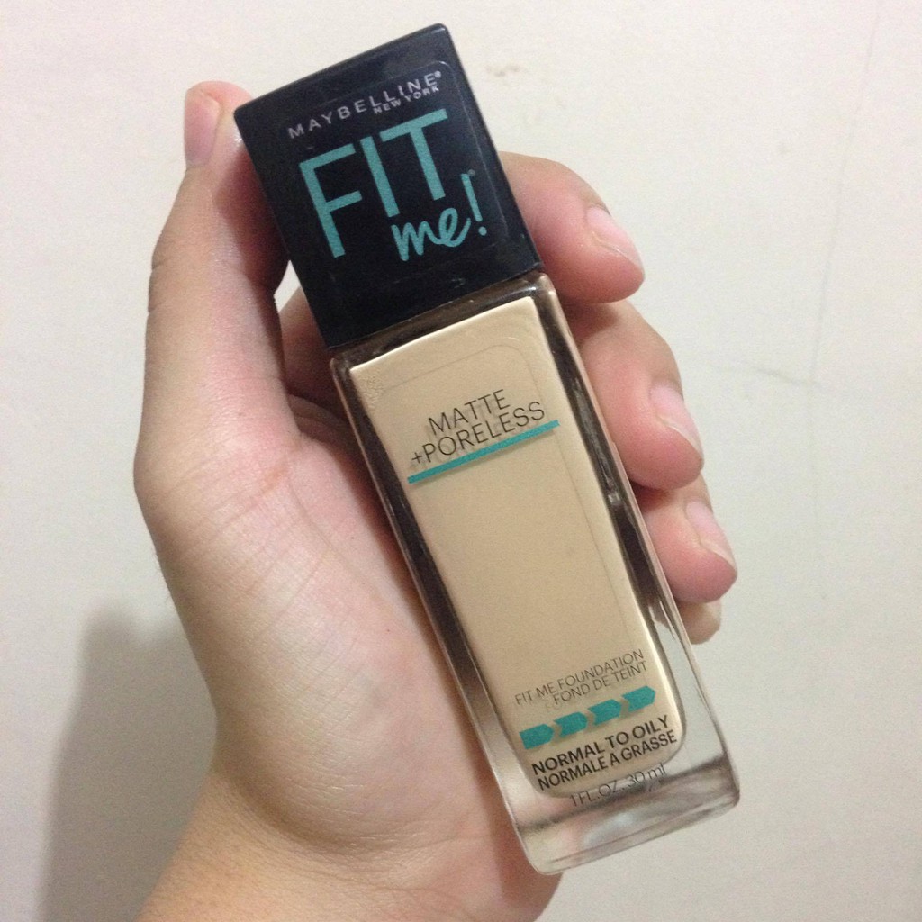 Maybelline Fit Me Matte + Poreless Liquid Foundation Makeup, 128 Warm Nude,  1 fl oz 