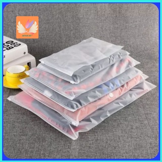 10 Pcs (5 Size) Travel Storage Bags For Clothes,Reusable Plastic Ziplock  Bags For Hospital Bag,Frosted Waterproof Multifunctional Luggage Storage  Pouch for Clothes, Shoes, Cosmetics , White