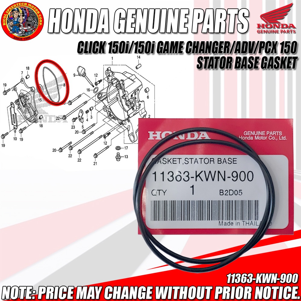 CLICK 125i /150i V1/V2/ADV/PCX 150 STATOR BASE GASKET (HPI) (GENUINE