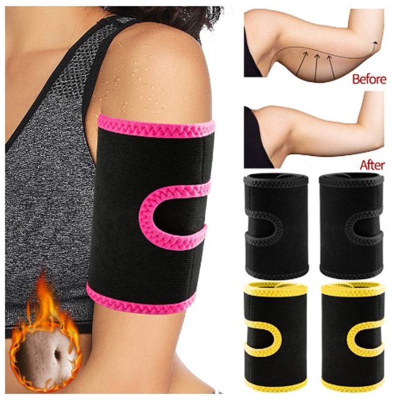 1 Pair Arm Shaper Neoprene Sweat Arm Fat Burner Sport Slimmer Armbands ...