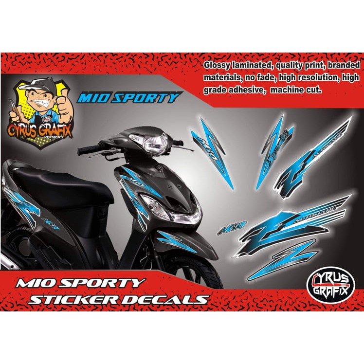 MIO SPORTY STICKER DECALS | Shopee Philippines