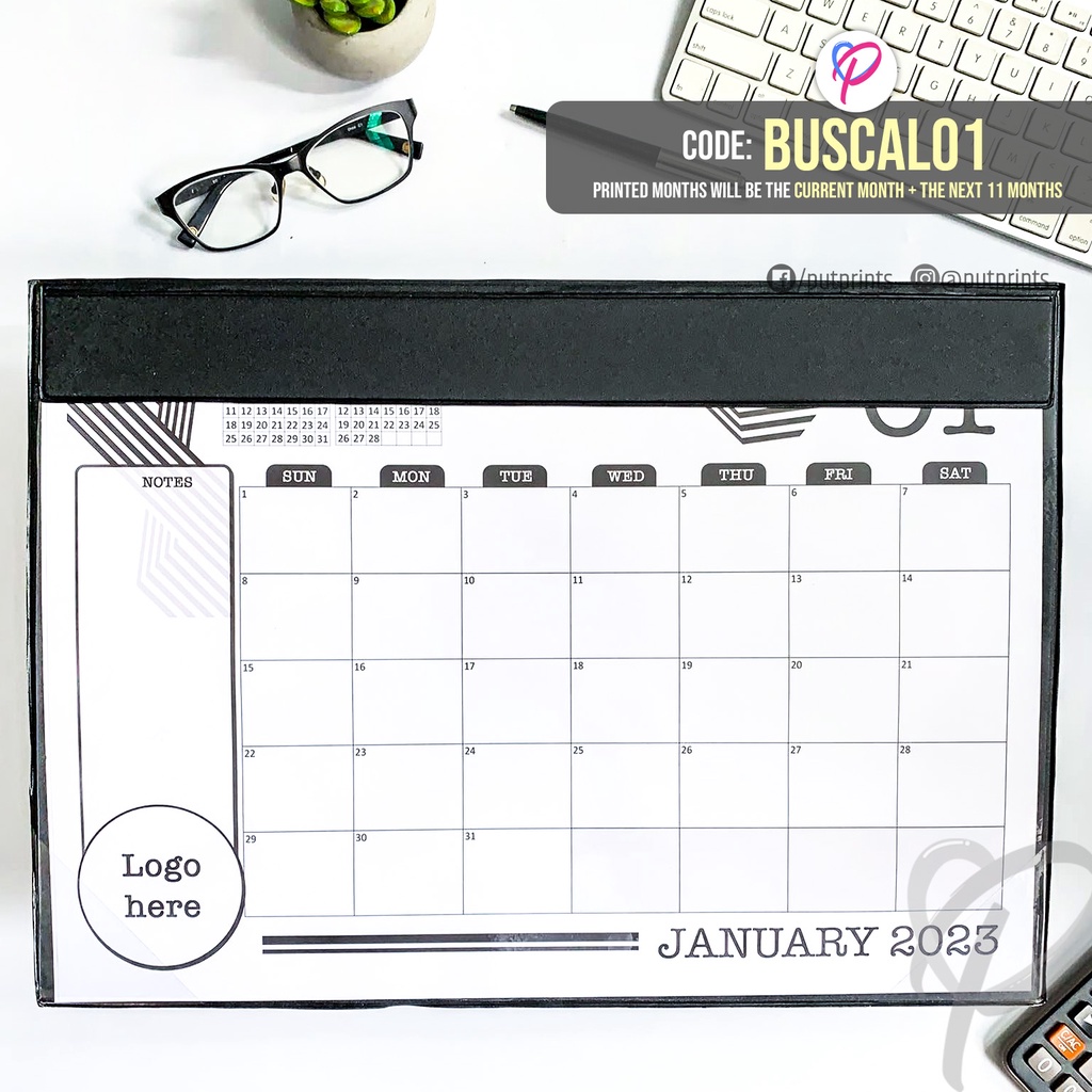 2024 Business / Company Big Flat Desk Calendar by PutPrints UPDATED AS ...