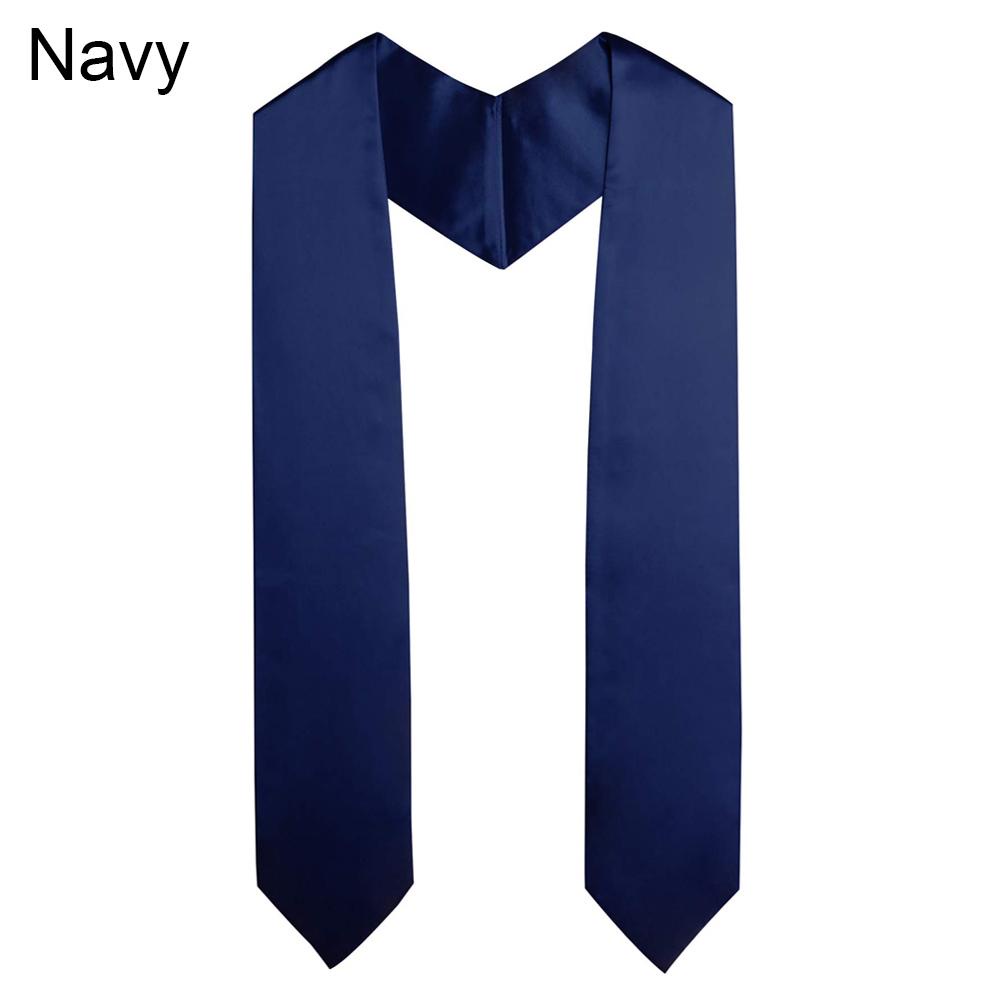 MAXG Graduation Stole Sash Decoration Graduation Uniform Unisex Black
