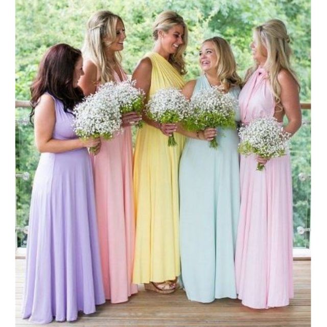 Infinity dress pastel outlet color