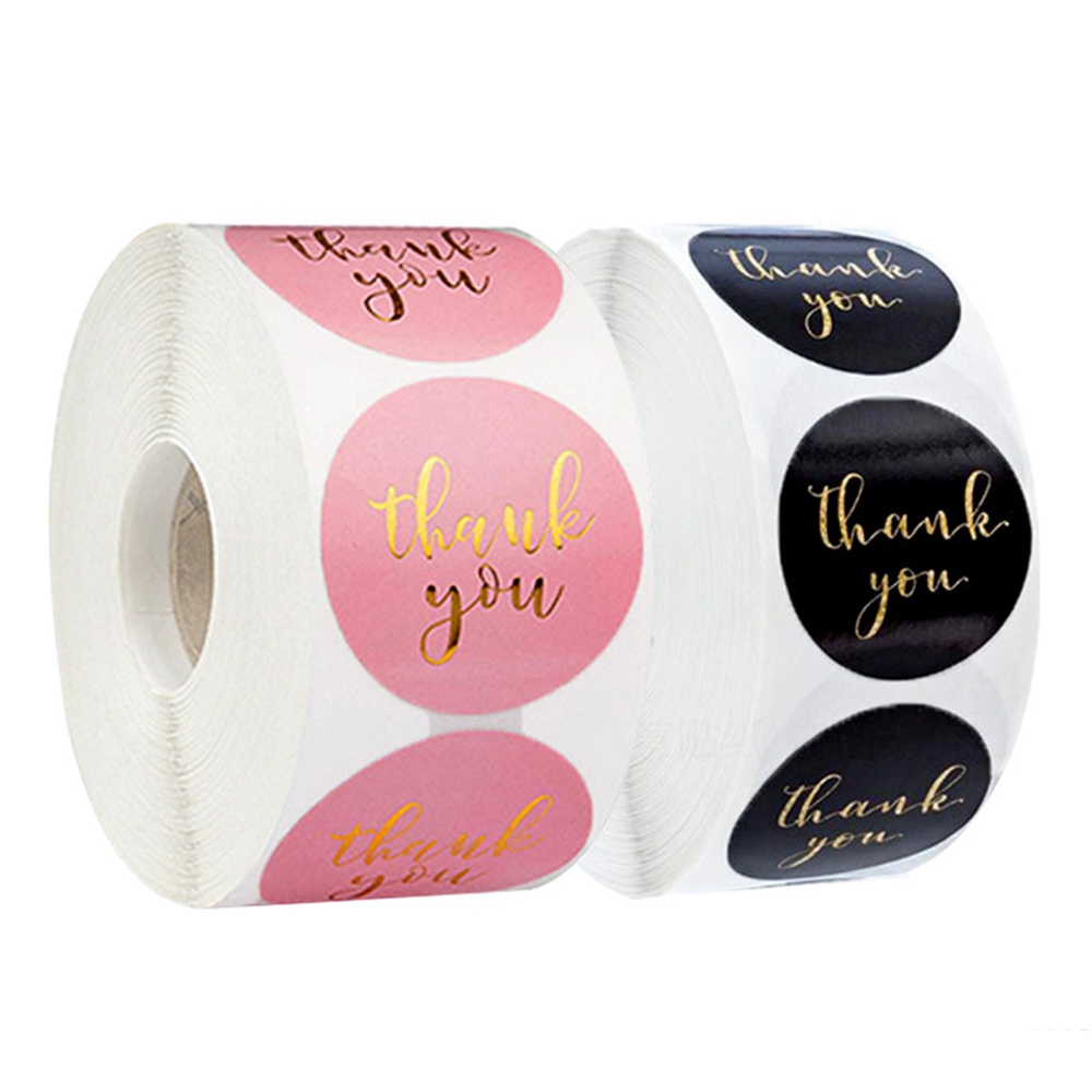 500pcs Gold Foil Thank You Stickers 1 Inch Sealing Stickers Gift ...