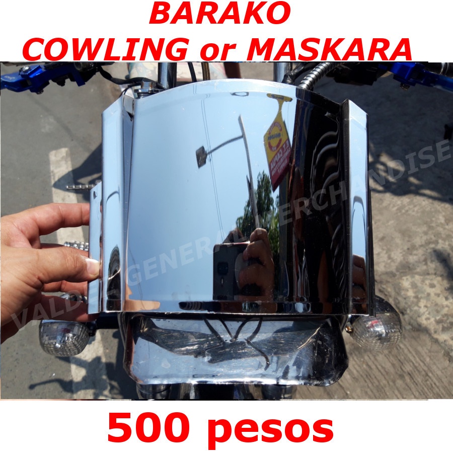 Kawasaki Barako 175.Stainless Maskara , Cowling "PLAIN", Visor hindi