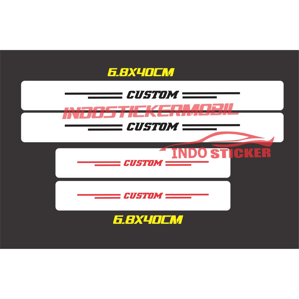 Datsun car sill plate stickers 3d carbon stickers for datsun car ...