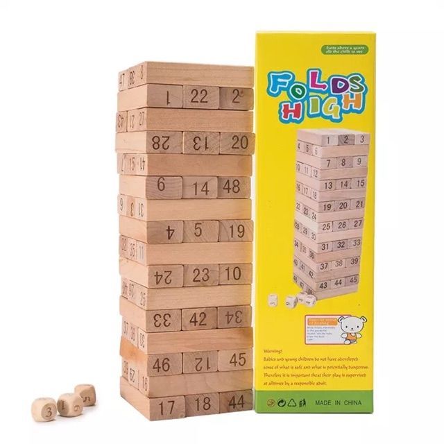 Big Wooden Jenga with dice Shopee Philippines