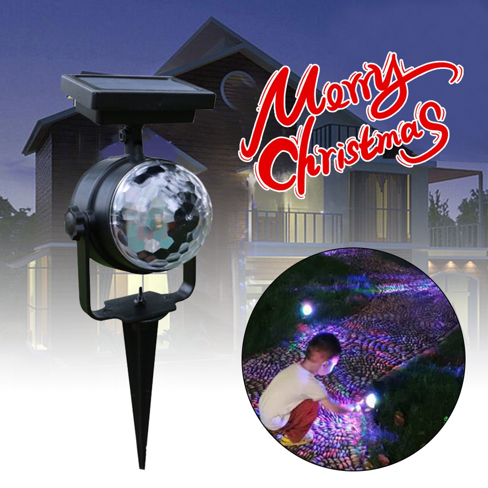 Waterproof Outdoor Christmas Lights Laser Solar Power Star Light
