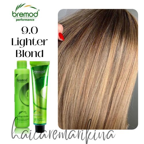 9 0 LIGHTER BLOND Bremod Hair Color With Oxidizer Set Shopee