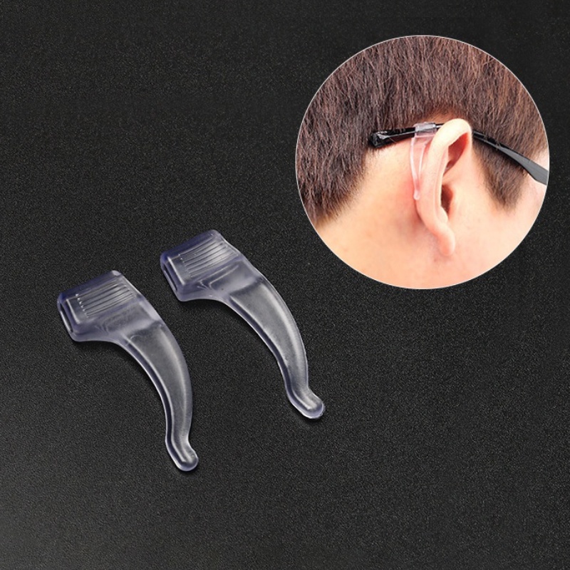 1pair Anti Slip Glasses Ear Hooks Tip Eyeglasses Grip Temple Silicone ...