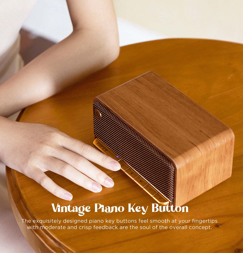 Edifier MP230 Vintage Speaker Portable Bluetooth 5.0 Retro Buttons ...
