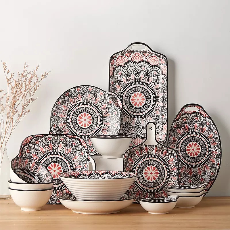 Bohemian shop dinner set