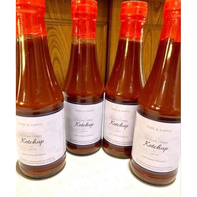 KETO SugarFree Ketchup 150m/320ml (GlutenFree/Diabetic Friendly/No