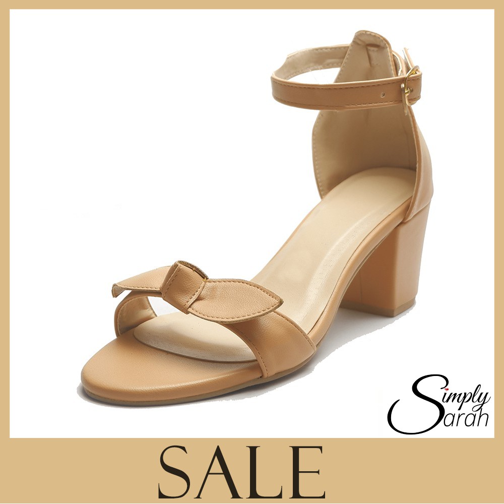 Ribbon discount sandals heels