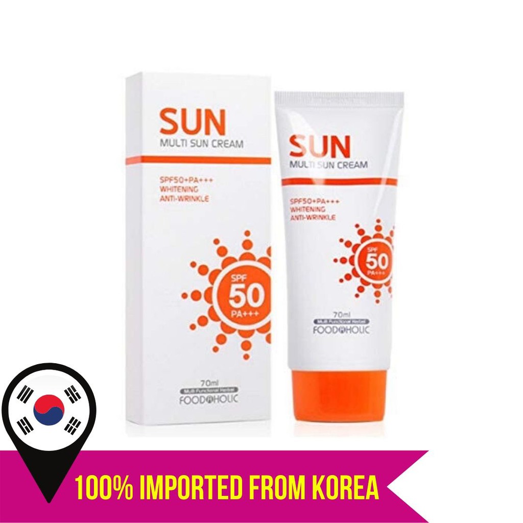 FOODAHOLIC] Multi Sun Cream 70ml/Whitening,Anti-wrinkle/SPF 50+PA