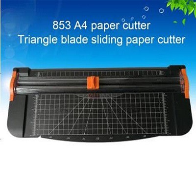 Portable triangle blade sliding paper cutter A4 | Shopee Philippines