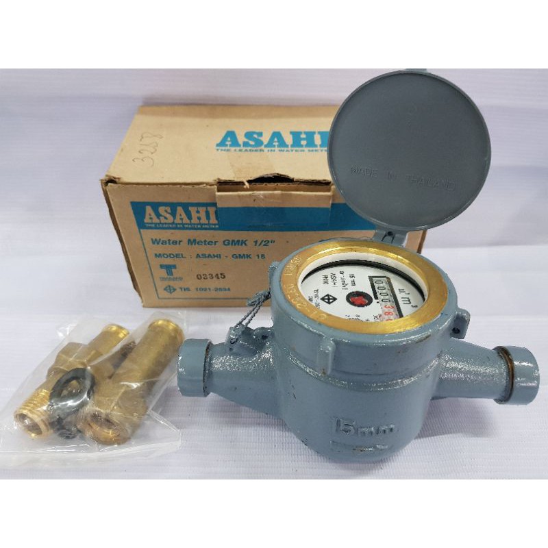 Asahi Water Meter 1/2" 15mm with Calibration Certificate Maynilad