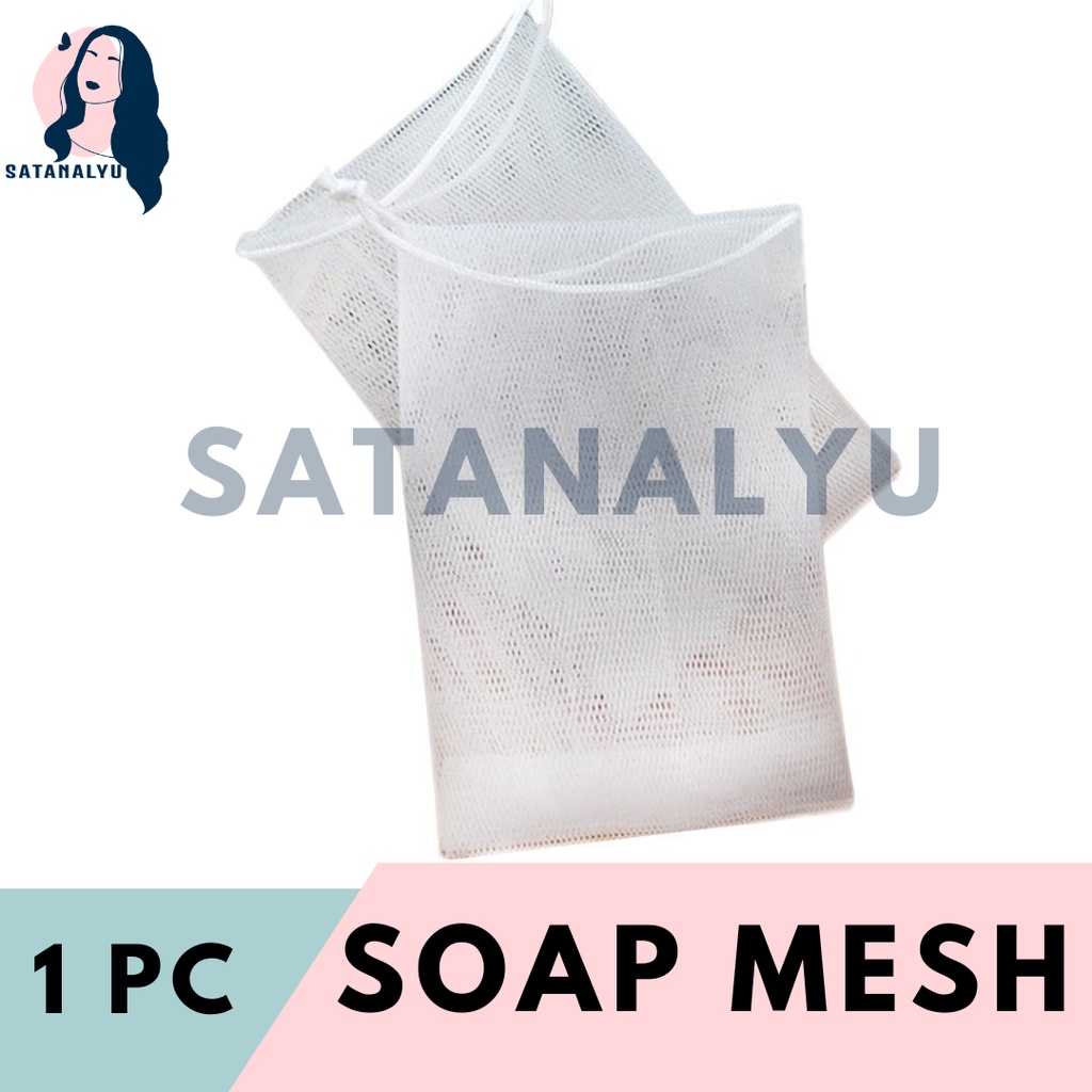 1 Pc Soap Mesh Foaming Net Bubble Mesh Bag Skin Clean Tool Shopee