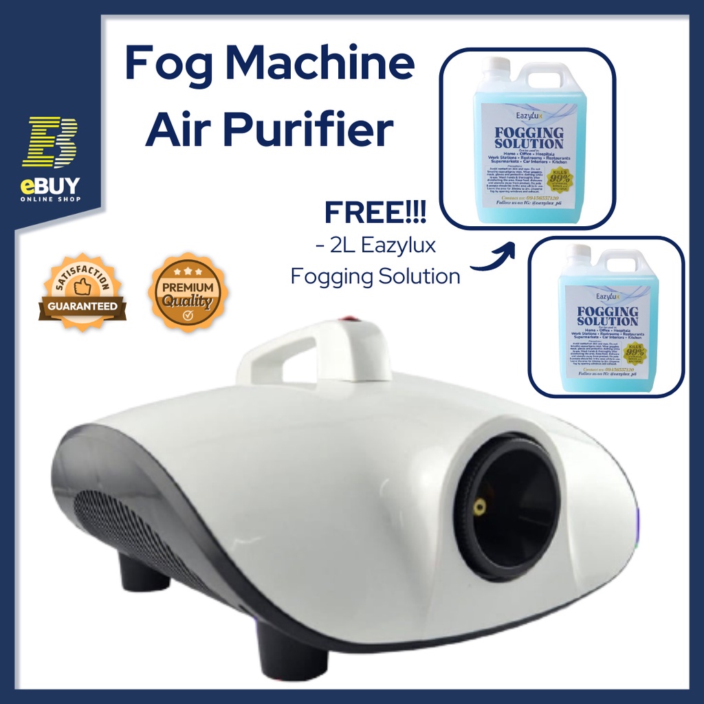 1200W Fog Machine Disinfectant FREE 2L FOGGING SOLUTION Air Purifier for Home Antivirus