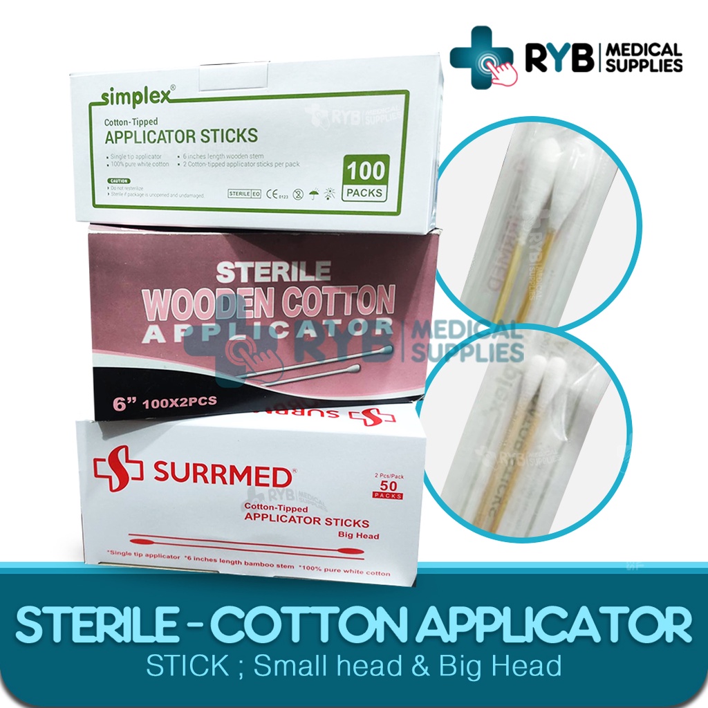 Sterile Cotton Applicator - Small and Big Head | Shopee Philippines
