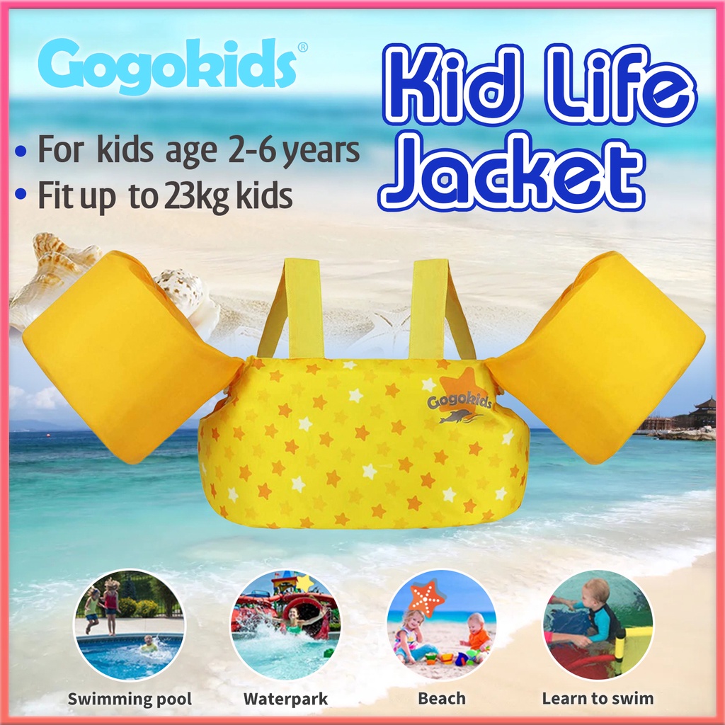 Gogokids Swim Vest Swim Life Jacket Swimming Aid Floaties for Toddler ...
