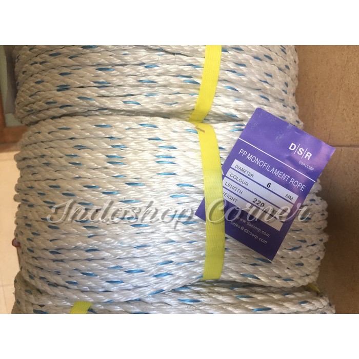 Real PICTURE 6 mm PP DSR Korean slap rope, original per meter | Shopee ...