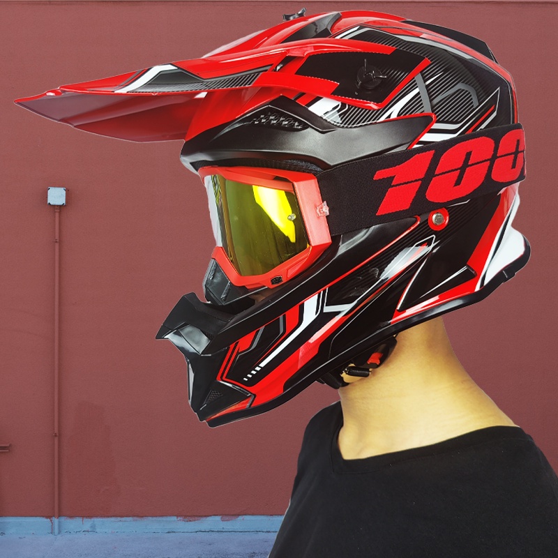 DOT Approved Off-road Helmet Safety Full Face Classic Bike Mountain ...