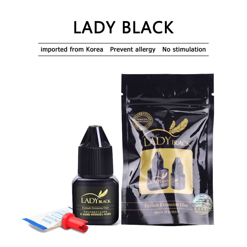 Lady Black Eyelash Extension Glue Fast Drying False Eyelash