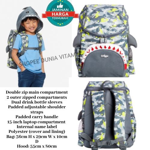 Smiggle shark bag hot sale