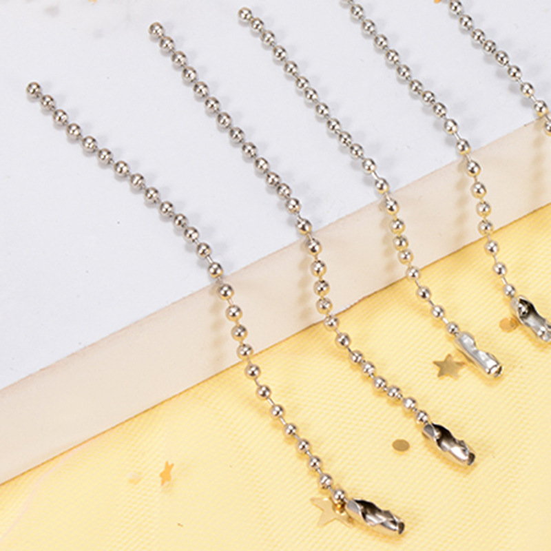 100 Pcs/Lot Jewelry Accessories Diy Handmade Beaded Material Bead Chain ...