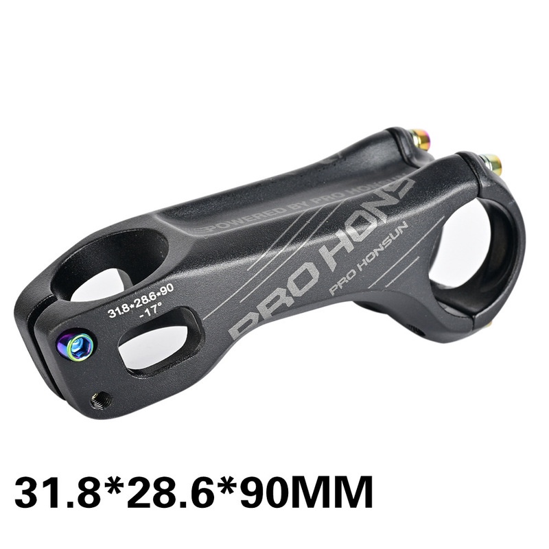 PRO HONSUN Bicycle Stem Negative 17 Degree Angle MTB Bicycle Stems 31.8mmx28.6mm Parts 70mm 90mm High Strength Stem for XC AM MTB Mountain Road Bike Shopee Philippines