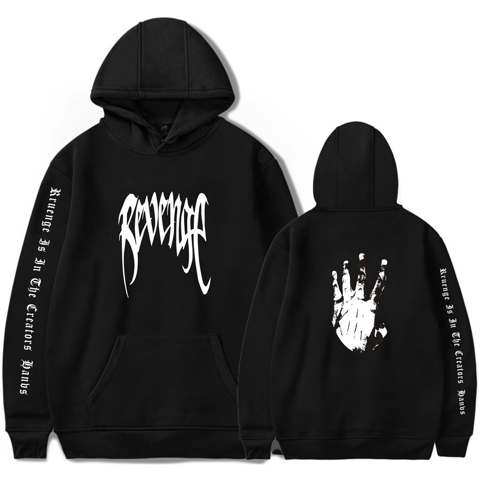 Brand Streetwear Revenge xxxtentacion Hoodie Men s Sweatshirt Black White Pullover Shopee Philippines