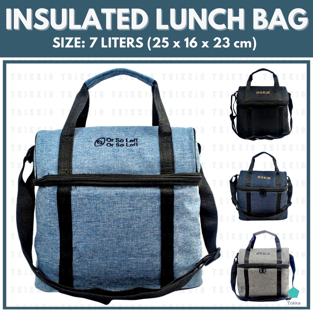 Insulated Thermal Cooler Lunch Bag/ Baon Bag/ Food Storage with