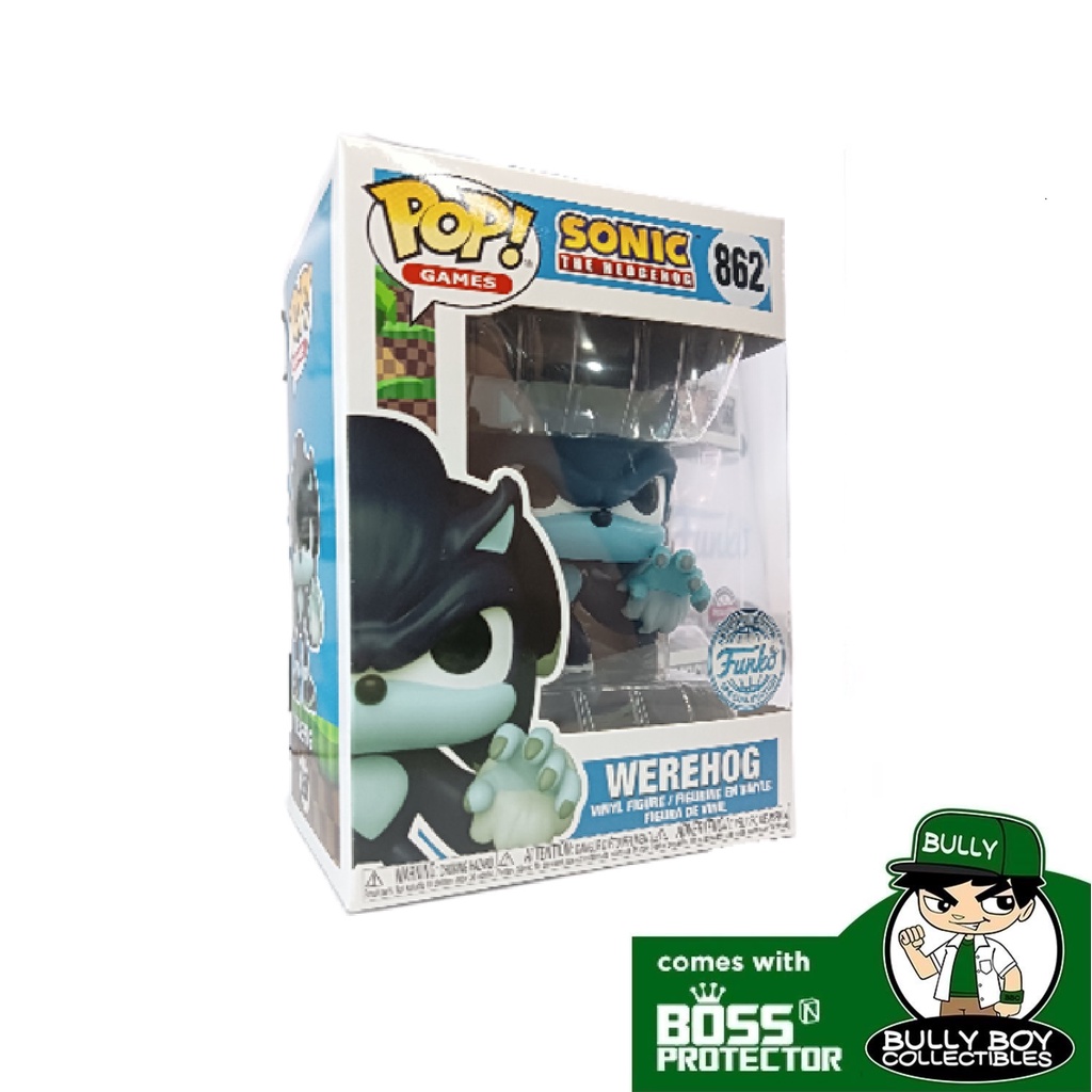 Funko POP! Games: Sonic - Sonic Werehog 862 FSE NON-MINT With Boss ...