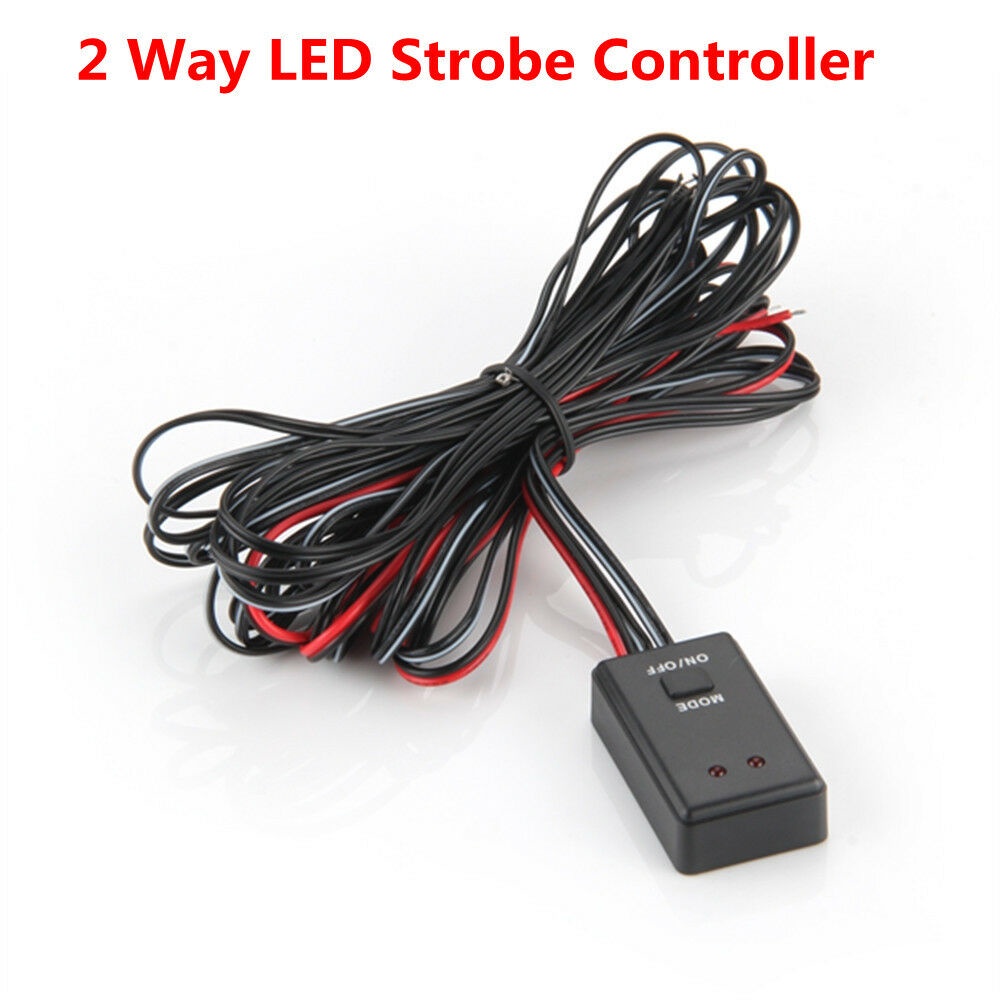 12V Car LED Flashing Light Lamp Strobe Controller Box Flasher Module