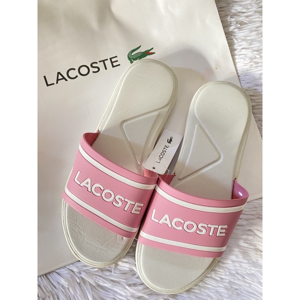 Lacoste best sale slides womens