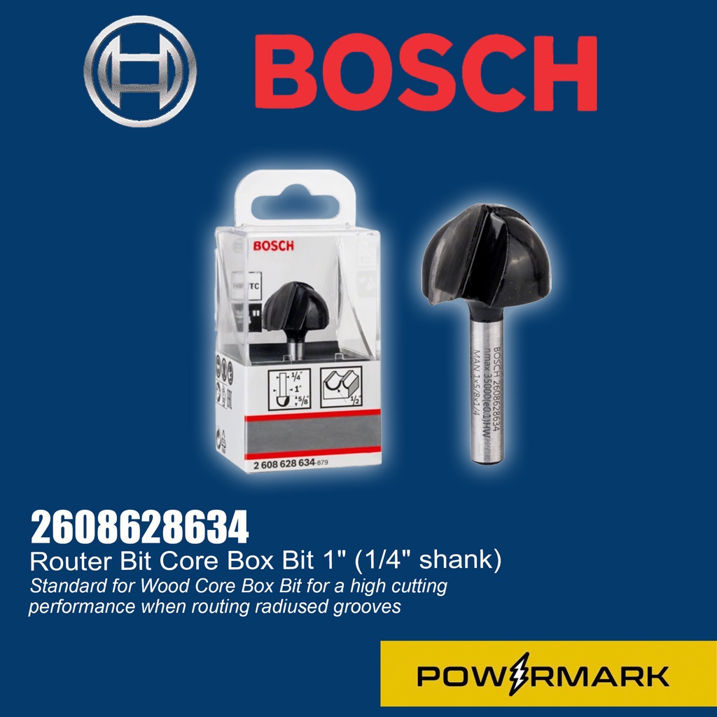 BOSCH 2608628634 Router Bit Core Box Bit 1