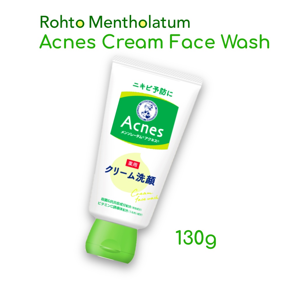 Rohto Mentholatum Acnes Face Wash Foam 130g Facial Cleanser Acne Care Pore Care Direct from