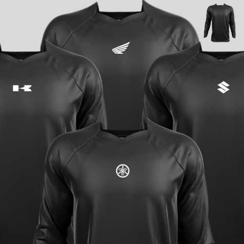 Riders Bikers Motorcycle Jersey Long Sleeve V Neck (XS-5XL) | Shopee ...