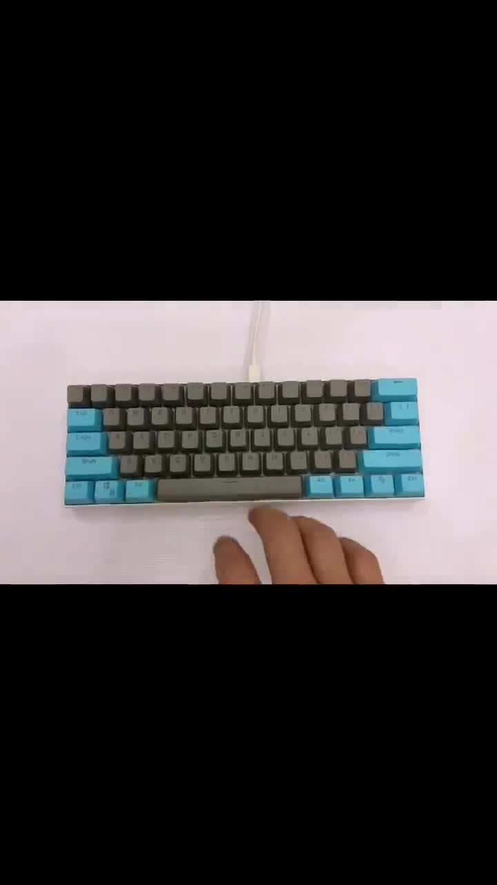 RK61 keys PBT keycaps Sbacklit two-color mechanical keyboard keycaps ...
