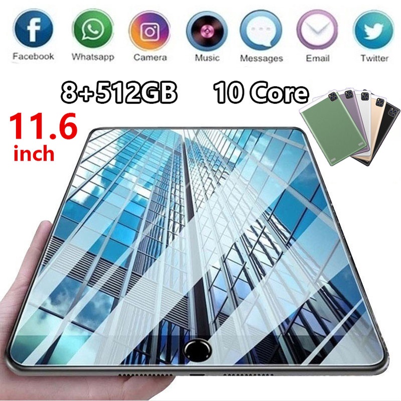 2025 Original P20 Tablet 11.6 inch HD Screen 12GB + 512GB Android