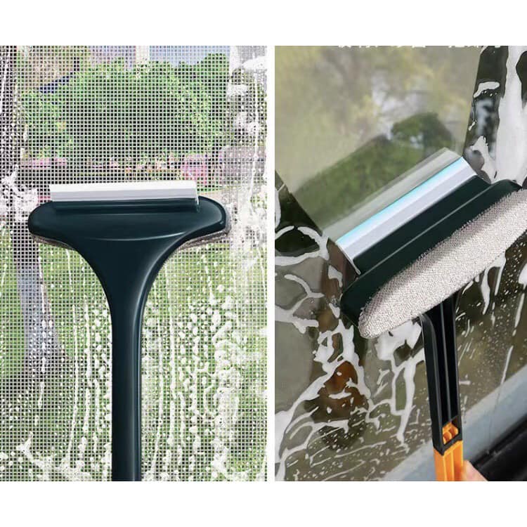 2 in 1 Hygienic Cleaning Glass Window Cleaners Screen Clean Scrub ...