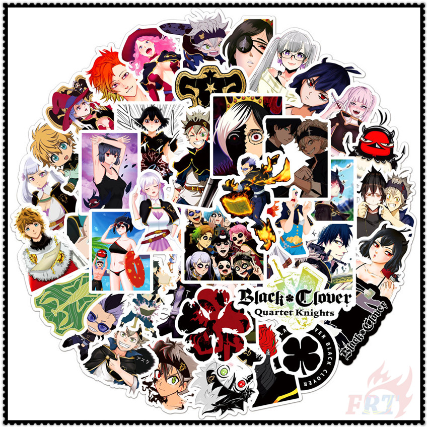 50Pcs/Set Black Clover Series 01 - Anime Asta Noell Silva Stickers DIY ...