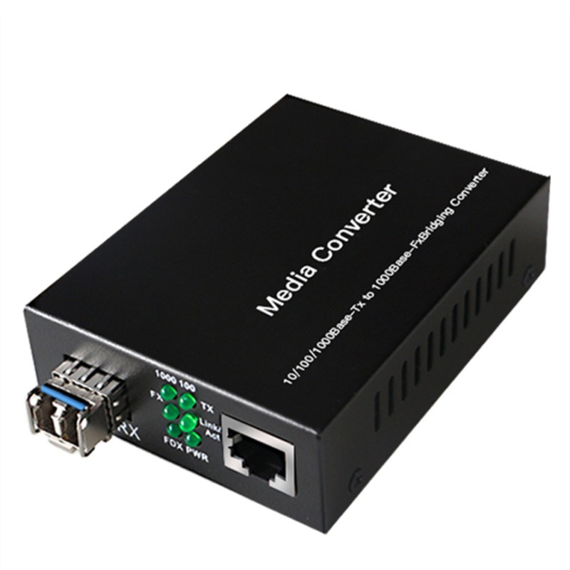 1Gb SFP Fiber To RJ45 Fiber Optic Media Converter 1000Mbps SFP Fiber ...