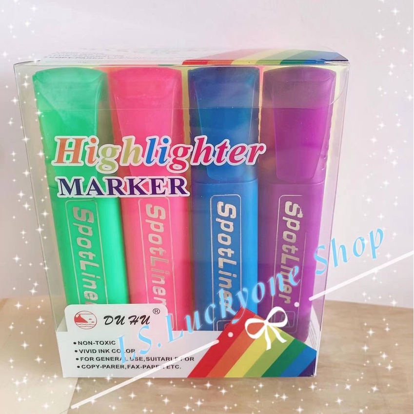 Luckyone DH102 Highlighter Markers 12pcs Shopee Philippines